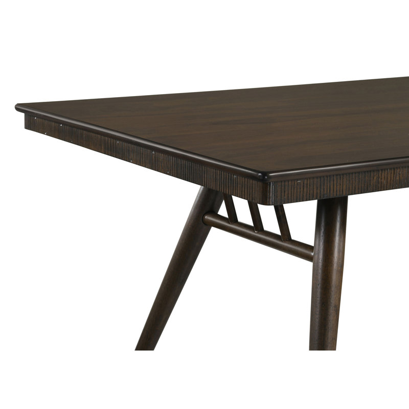 Wes Dark Walnut Rectangular 80-inch Wood Dining Table