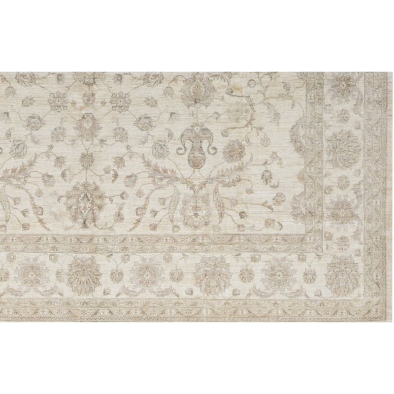Ziegler Wool Oriental Area Rug in Beige