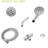 Shower With 4.7" Rainfall Showerhead & 8 Hand Dual Head Rain And Handheld-120951941