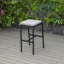Tabouret de patio avec structure en aluminium thermolaqué et coussin amovible, collection Chelsea-106484839