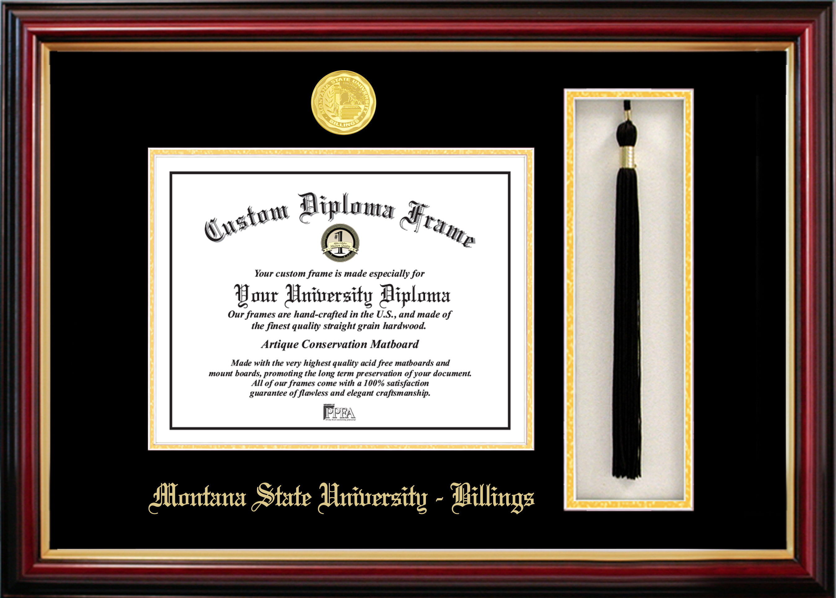 Campus Images Montana State University Billings Tassel Box and Diploma