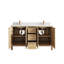 Chêne blanc Elizabeth X P 22 po Meuble-lavabo double en D