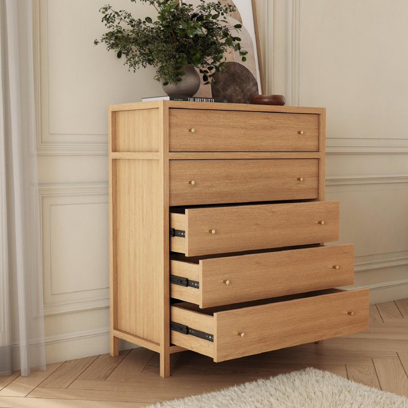 Commode 42 po Mid-Century, Brun