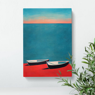 Abstract Boat No.2 - Wrapped Canvas