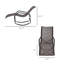 Chaise longue à bascule berçante, chaise longue à bascule pour bronzer, bronzage, chaise de patio extérieure pliable et portative, gris-1033090605