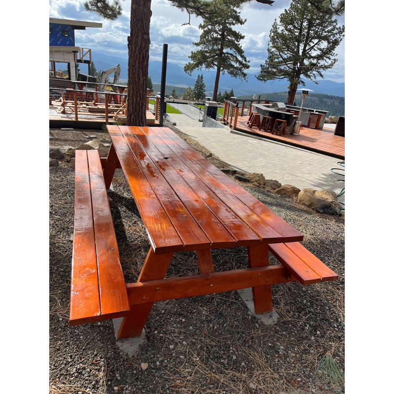 Diggory Rectangular Picnic Table, 30.5" H x 60" L x 33" W