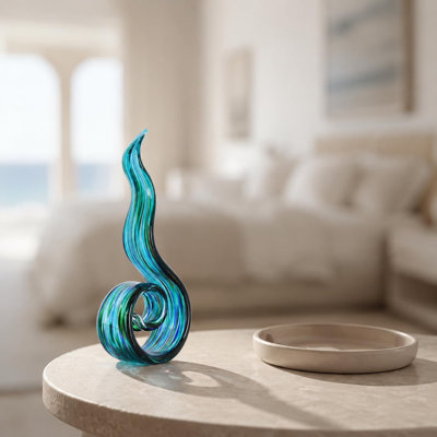 Sculpture flamme de verre