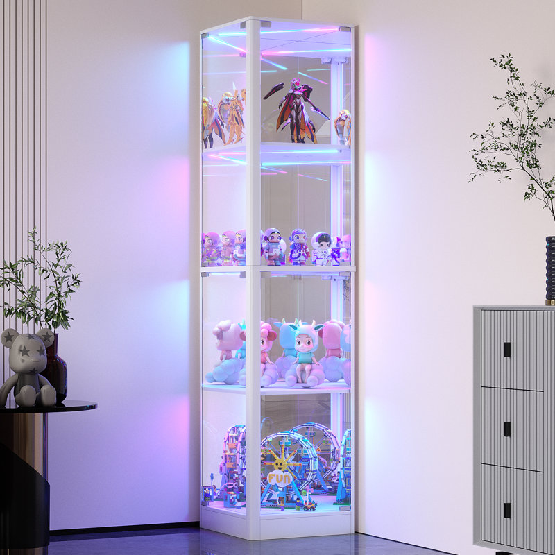Vitrine de coin l 15,8 po, Blanc