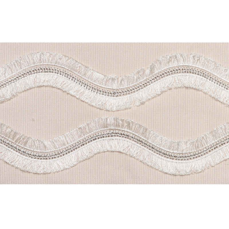 Ogee Embroidered Tape, Blush