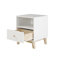 Table de chevet à 1 tiroir de style scandinave massif de style scandinave massif Caillier