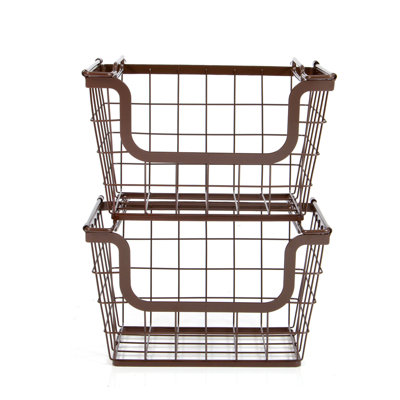 Origami 2PK METAL BASKETS