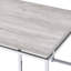 Table basse rectangulaire avec base en métal