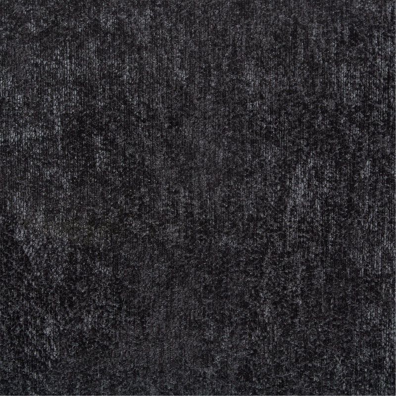 Canapé avec revêtement en tissu texturé, Noir
