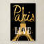 « paris love », art textuel sur toile tendue-33553378