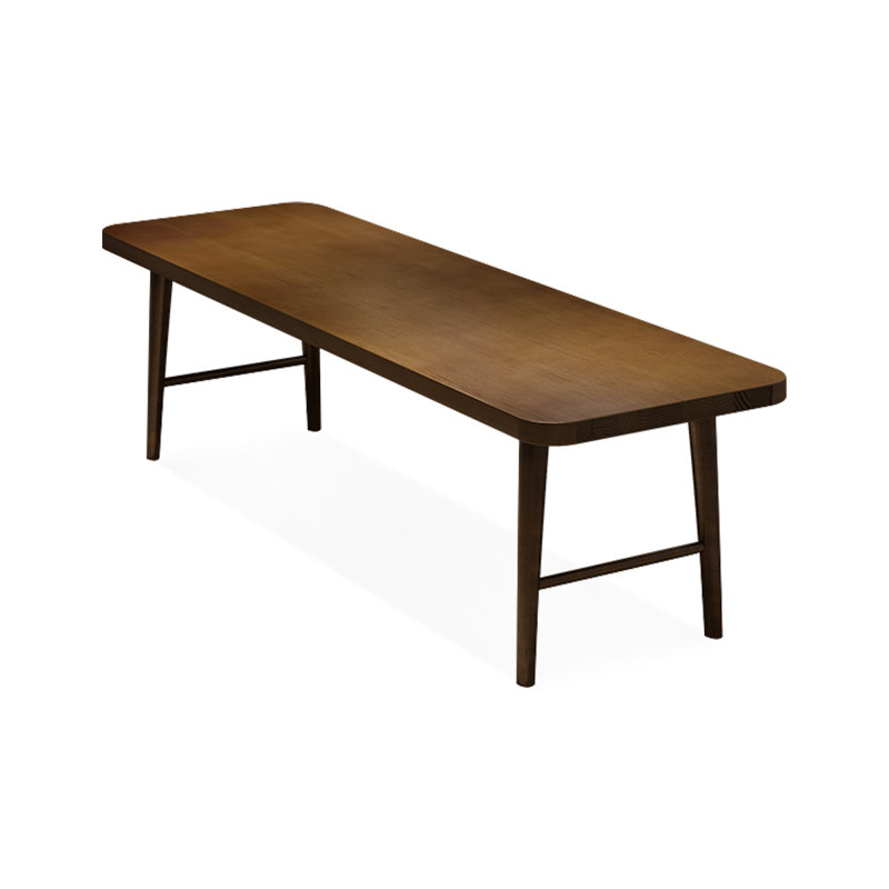 Bureau rectangulaire en bois massif noyer, H 29,53 po x l 94,49 po x P 23,62 po