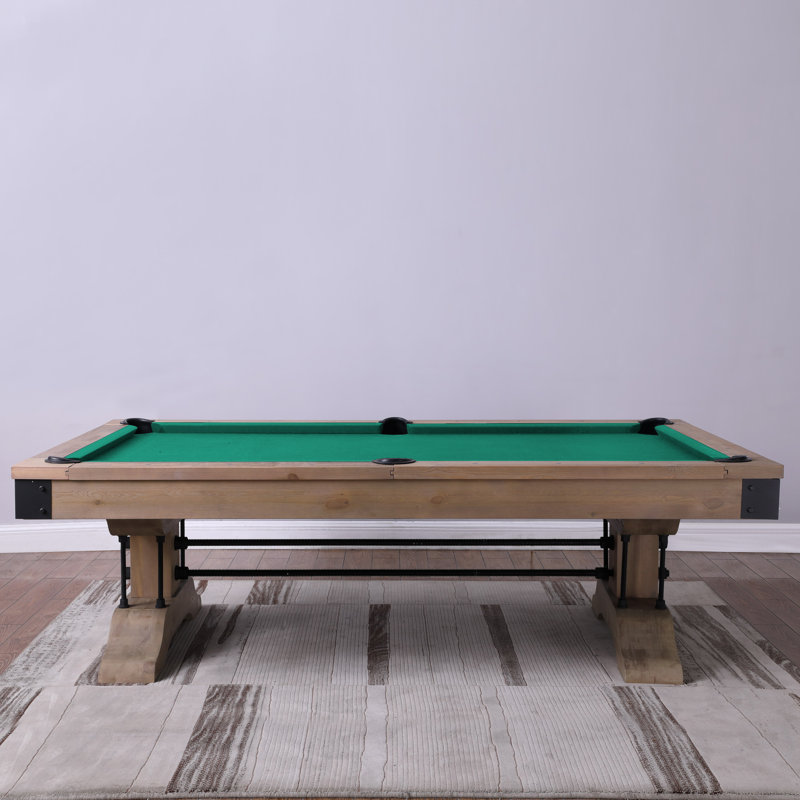 Table de billard Manchester, Vert jaune, Oui, Naturel patiné