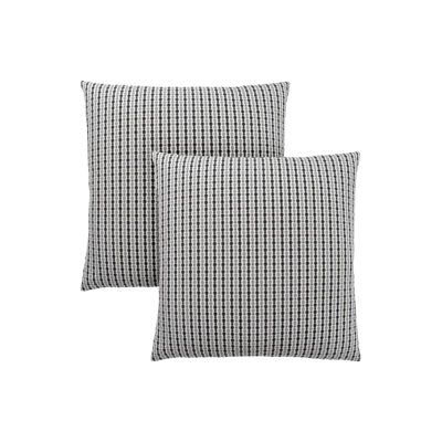 Pillows, Set Of 2, 18 X 18 Square, Insert Included, Decorative Throw, Accent, Sofa, Couch, Bedroom, Grey Hypoallergenic Polyester, Modern