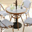 Ensemble de table bistro tissé toutes saisons avec cadre en aluminium Martha Stewart Lily Pond-111177115-111177118