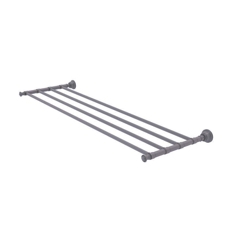 Porte-serviettes mural Freyja, Gris mat, P 12,7 po x l 26 po x H 2 po