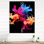 Liquid Ink Abstraction Pink Blue - Abstract Liquid Ink Wall Clock Oversized