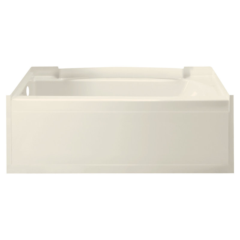 36'' L Soaking Bathtub, High Gloss Biscuit, Right