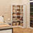 Duanna Farmhouse Bookshelf Corner Bookcase 72.8” Large Bookcase Wood Bookshelf Tall L Shaped Bookshelf 5 Tier Corner Shelf Display Rack Etagere Shelf Storage For Office Bedroom (Half Panel, Retro)-1296802916
