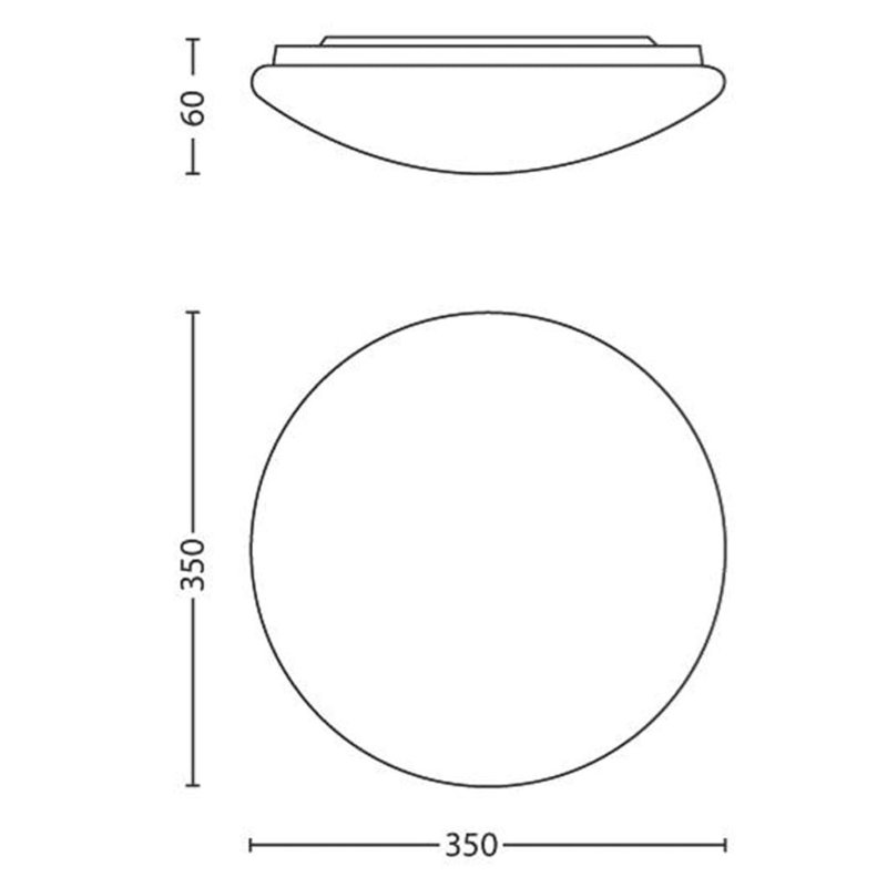 Vega LED Flush Mount, White