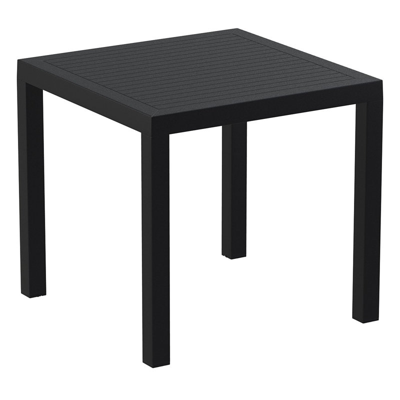 Table de salle à manger Brette, Noir, 31 pouces