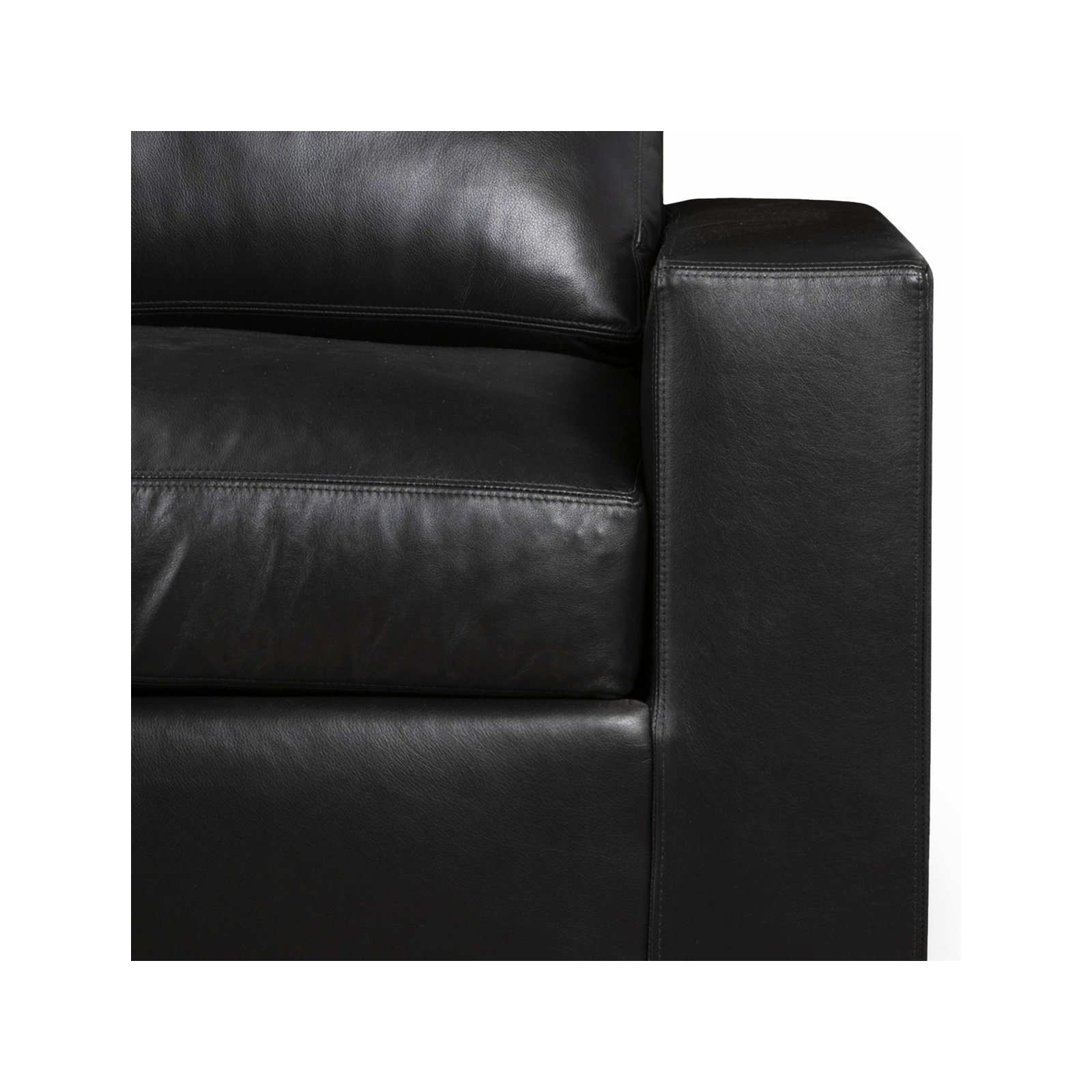 Jonie Genuine Leather Swivel Chair, Revelation Midnight Genuine Leather