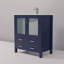 Ensemble de meuble-lavabo simple l 30 po x P 18,25 po, comptoir en céramique blanc avec robinet-327648665