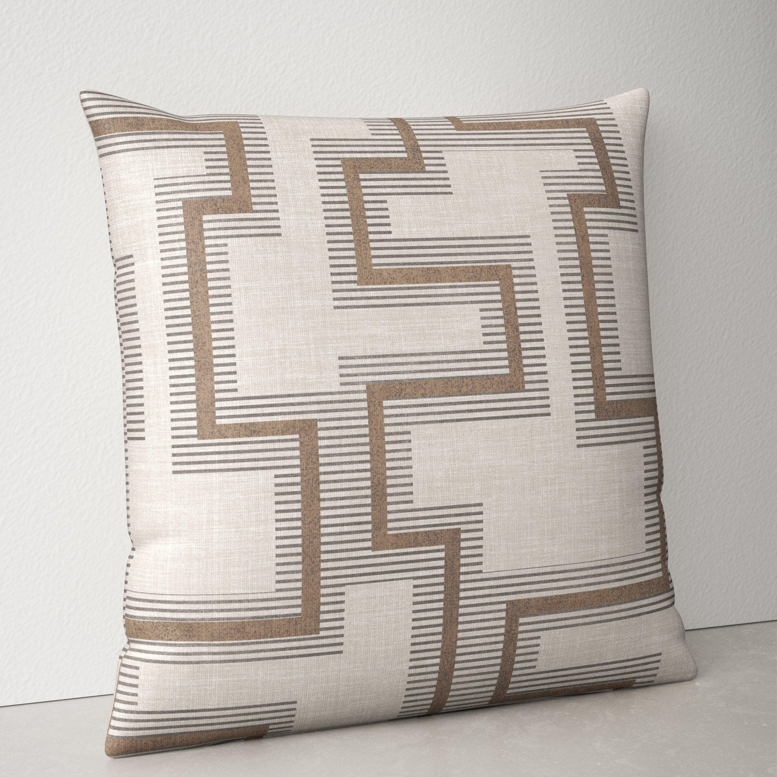 Outdoor Geometric Throw Pillow, 20" x 20"