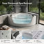 Baignoires et bains à remous de luxe, spa d'angle moderne en acrylique de 59 pouces pour la maison