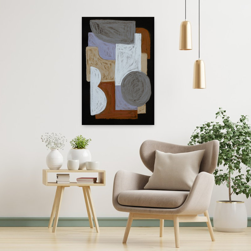 Art contemporain contemporain abstrait, H 36 po x l 24 po