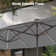 Jacobo 156'' x 78''Rectangular Lighted Market Umbrella with  16 Colour Changing Light