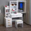 Camariyah Dressing Table with Mirror
