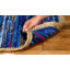 Tapis abstrait en coton et jute tissés à la main Naveen-1756833206