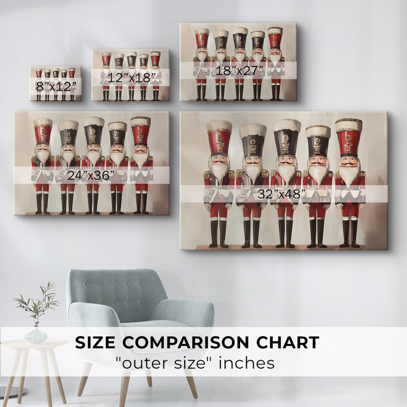 Art des Fêtes de Noël - Toile tendue avec châssis - Série 3-CXXXVI, H 40 po x l 60 po