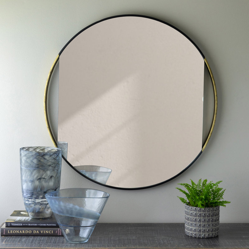 Clark Round Metal Wall Mirror, 36" x 36"