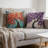 Vintage Oil Painting Tree Throw Pillow Cover Set of 4, Flower Oil Painting Throw Pillow Covers, Square Home Decorative Cushion Cover for Sofa Couch Car (No pillow)-124909034