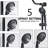 Oil-Rubbed Bronze Shower Kit With 8" Rain Head And Adjustable Handheld 5 Sprays Wall Mounted System 5 In Radiance
