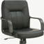 Chaise de bureau noire à roulettes