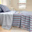 Draps en percale rayée, draps de lit en microfibre douce prélavée à fines rayures, ensemble de draps de style ferme avec poches profondes-133897294-133897296