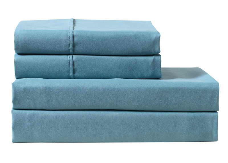 Mia Gusseted Bed Sleep Pillow, Blue, Standard