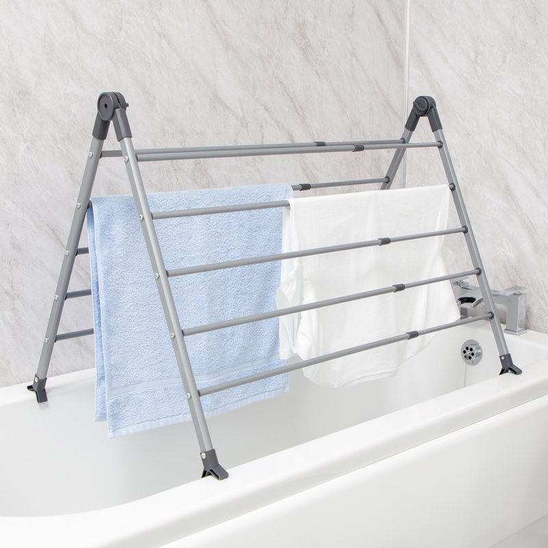 BLACK+DECKER Extendable Over Bath Airers, Grey