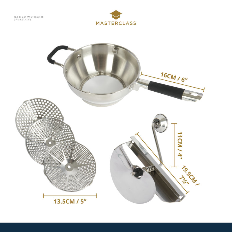 MasterClass Heavy-Duty Rotary Food Mill / Puree Maker