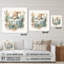 Baby Bunny In Crib With Flowers II - Lapin, art mural acrylique pour le salon-1508535511