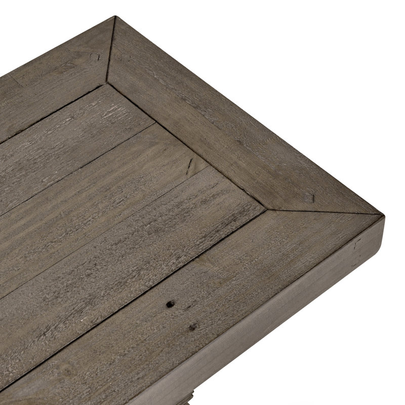 Caleb 83" Bench Distressed Brown, 18" H x 83" W x 16" D