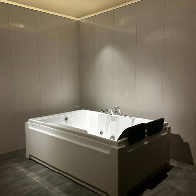 2 - Person Jetted Bathtub, 73" In Length, Hydro Massage Function, , Ul & , Left Drain, Acrylic Construction For Couples' Relaxation And Steel Durability