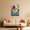 «Sip and Savour Coffee and Cookies With Lavender», reproduction d'art sur toile tendue sur toile, ensemble de 1