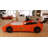 Aslyn Twin Race Car Bed, LED Lights, Spoiler-528942876